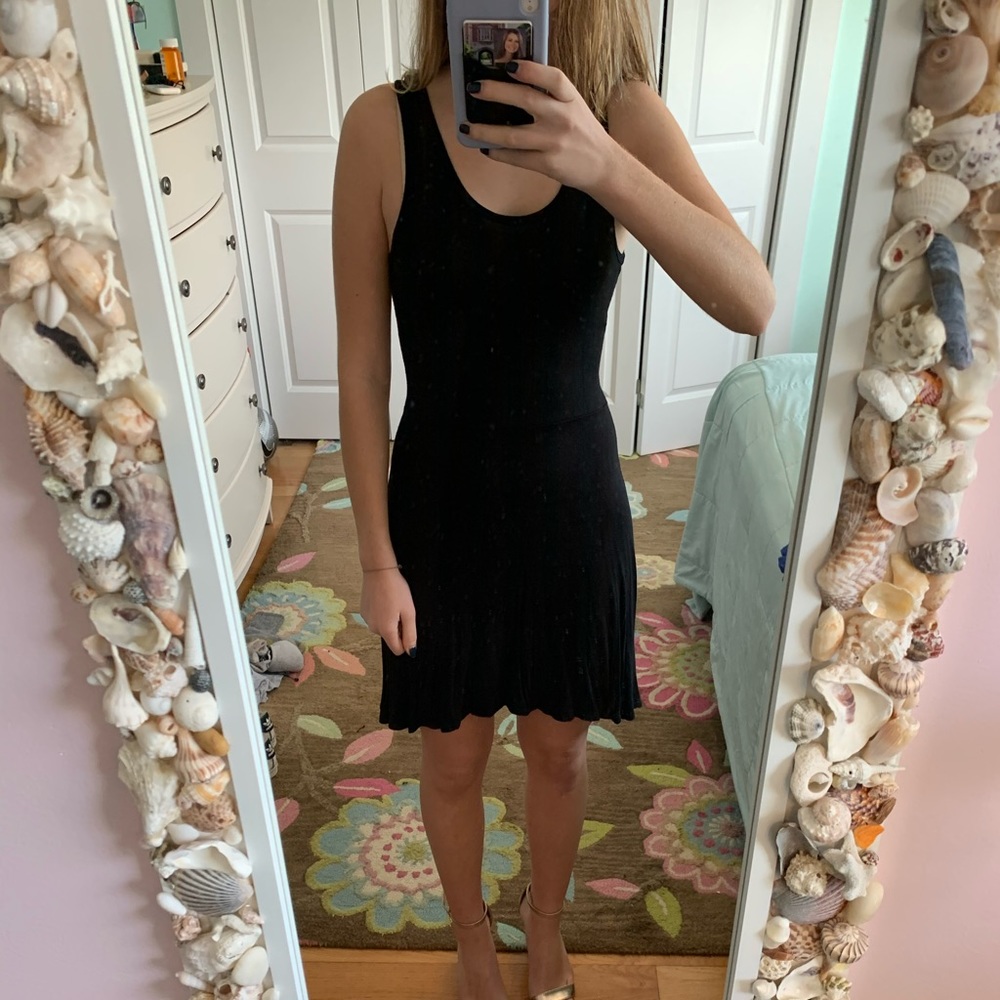 Black skater dress